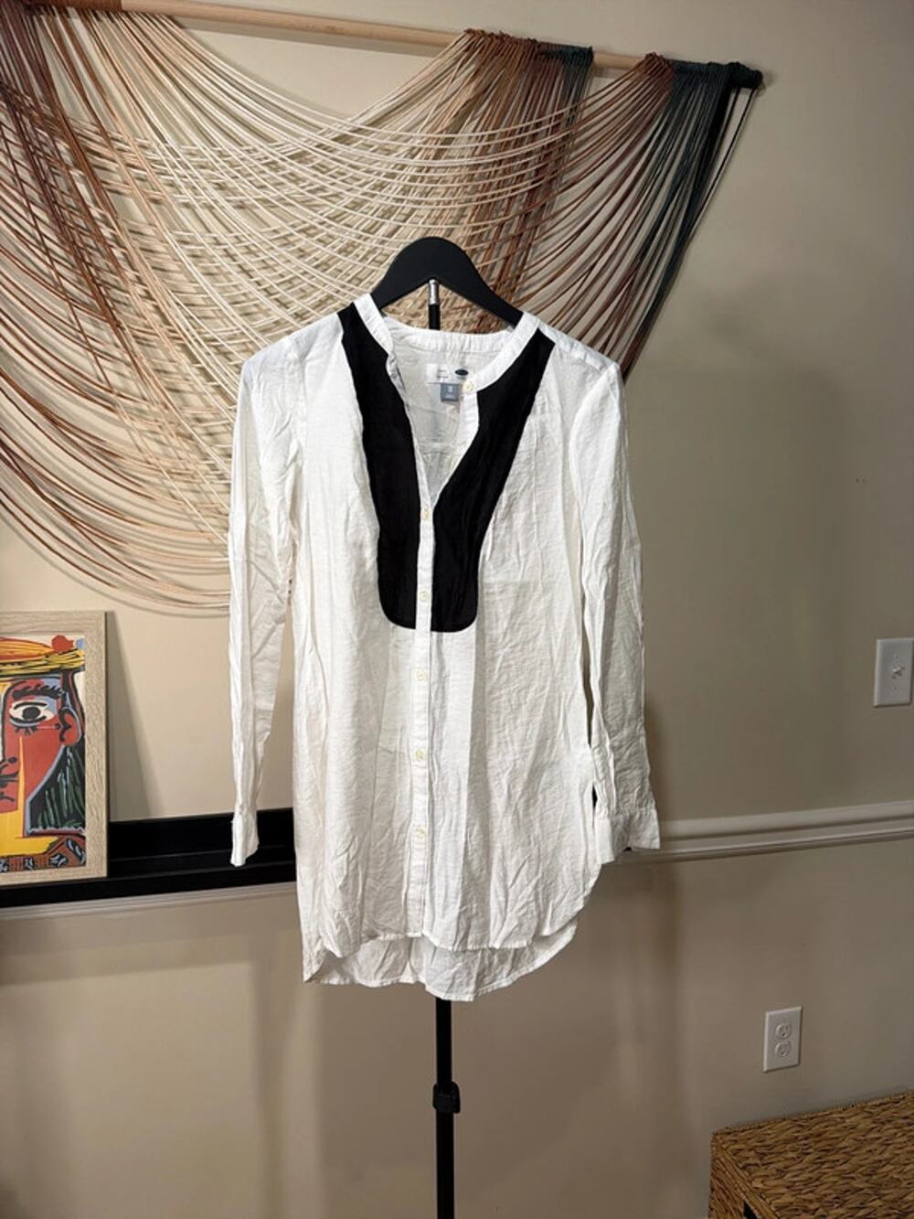 3 for $9 Old Navy tunic shirt, XS tuxedo EUC 2709